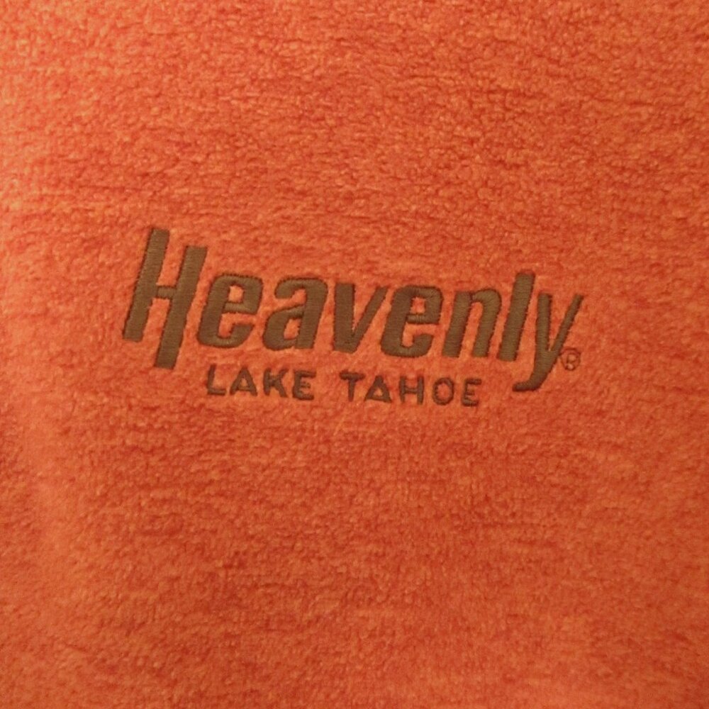 Gear for Sports Mens L/S "Heavenly, Tahoe" Orange Fleece Sweater NWOT - Large